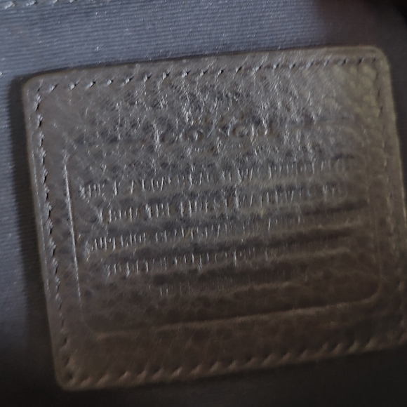 Coach Leather Midnight Blue Handbag Shoulder Bag - Picture 3 of 10